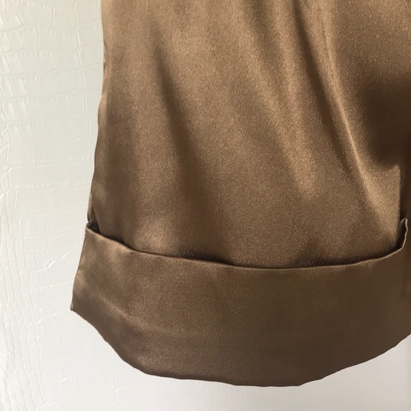 BEAUTIFUL DRESSY SHORTS. BROWN. - Picture 5 of 6